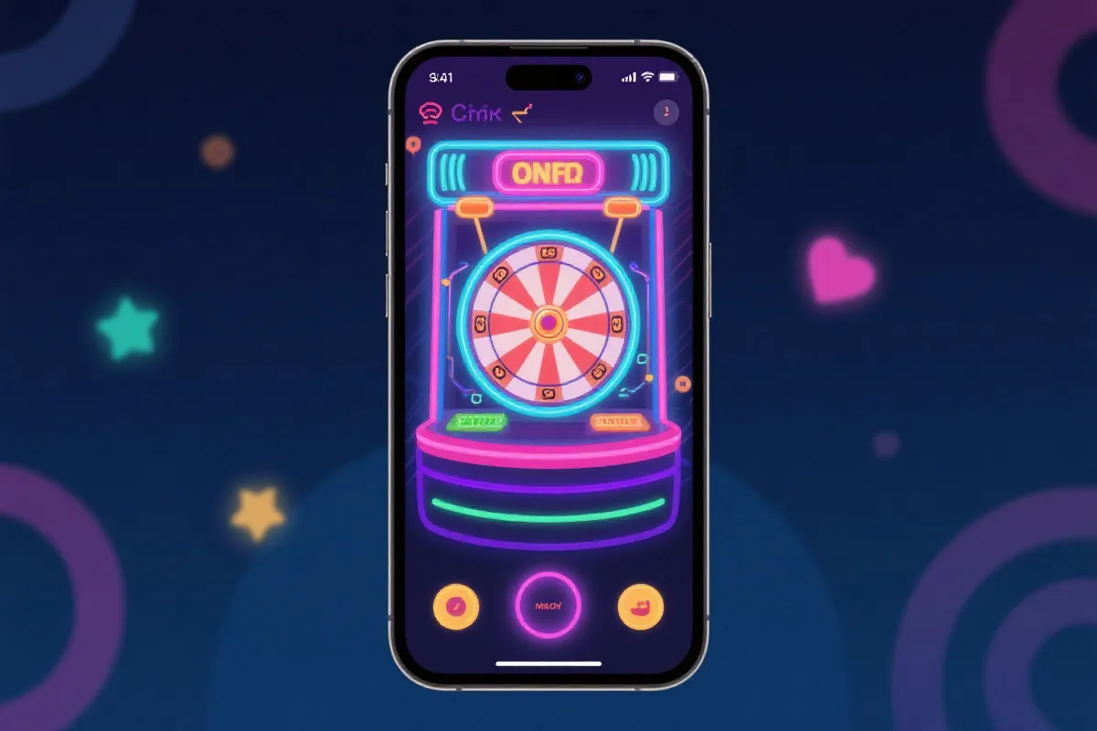 老虎机游戏 App 界面示意